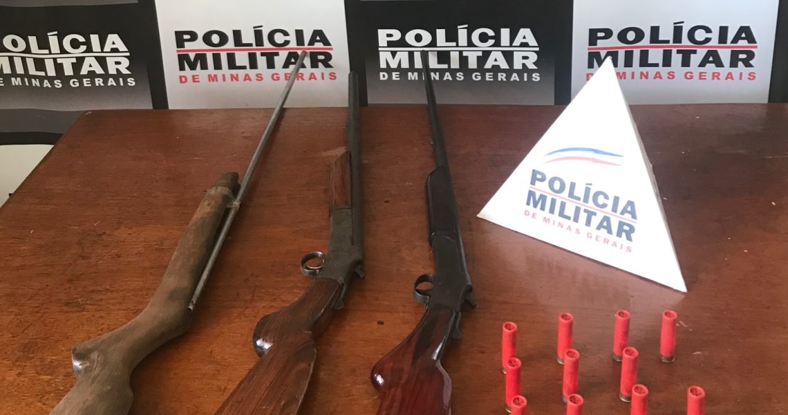 Homem é preso na Zona Rural por posse ilegal de armas de fogo