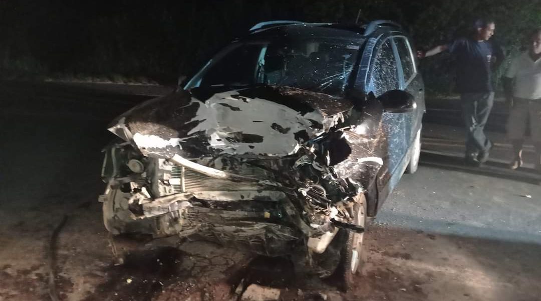 Grave acidente na BR 116 em Miradouro próximo ao Trevo Mudas na noite desta quarta feira (08)