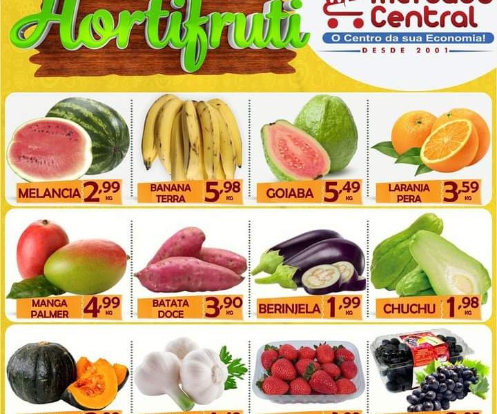 Hortifruti do Mercado Central nesta quarta e quinta feira