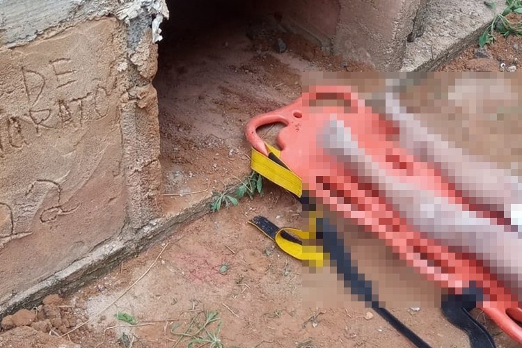 Mulher é resgatada viva de túmulo em Visconde do Rio Branco