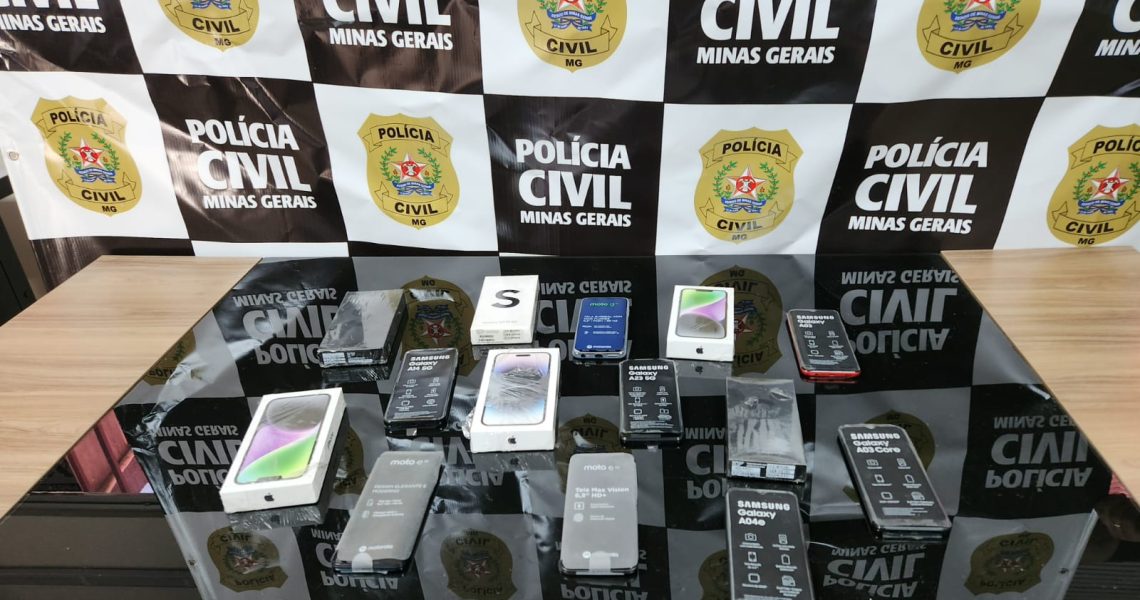 Viçosa: Polícia Civil recupera carga de aparelhos de telefone celular