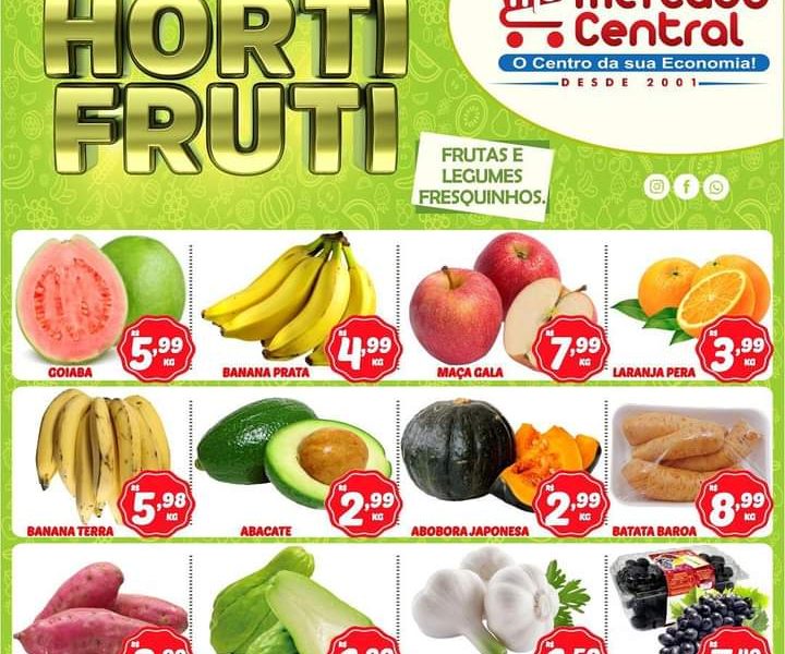 Hortifruti do Mercado Central nesta quarta e quinta feira