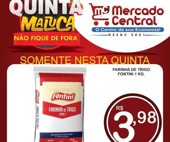 Chegou a quinta maluca no Mercado Central em Miradouro
