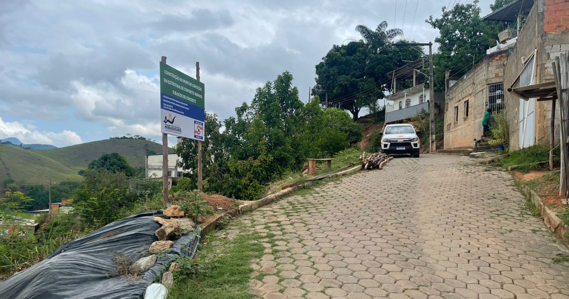 Muro de Proteção de Encostas está sendo construído para levar proteção aos moradores do Cruzeiro