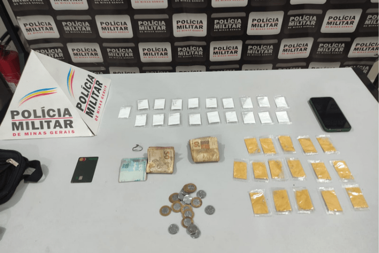 Homem tenta fugir da PM mas acaba preso por tráfico de drogas no bairro Aeroporto