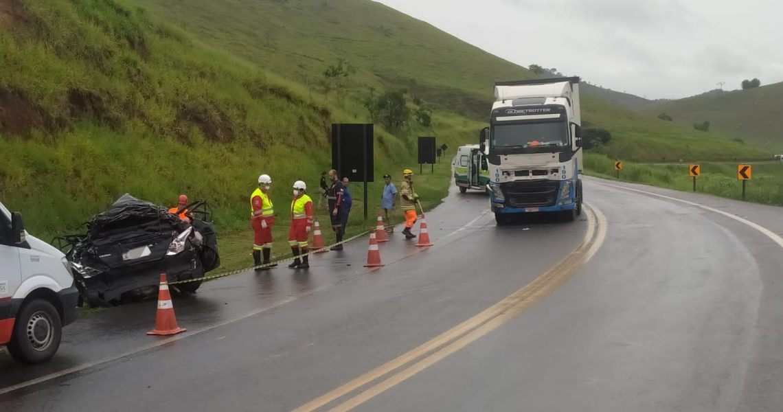Acidente envolvendo três vítimas fatais em Leopoldina Mg