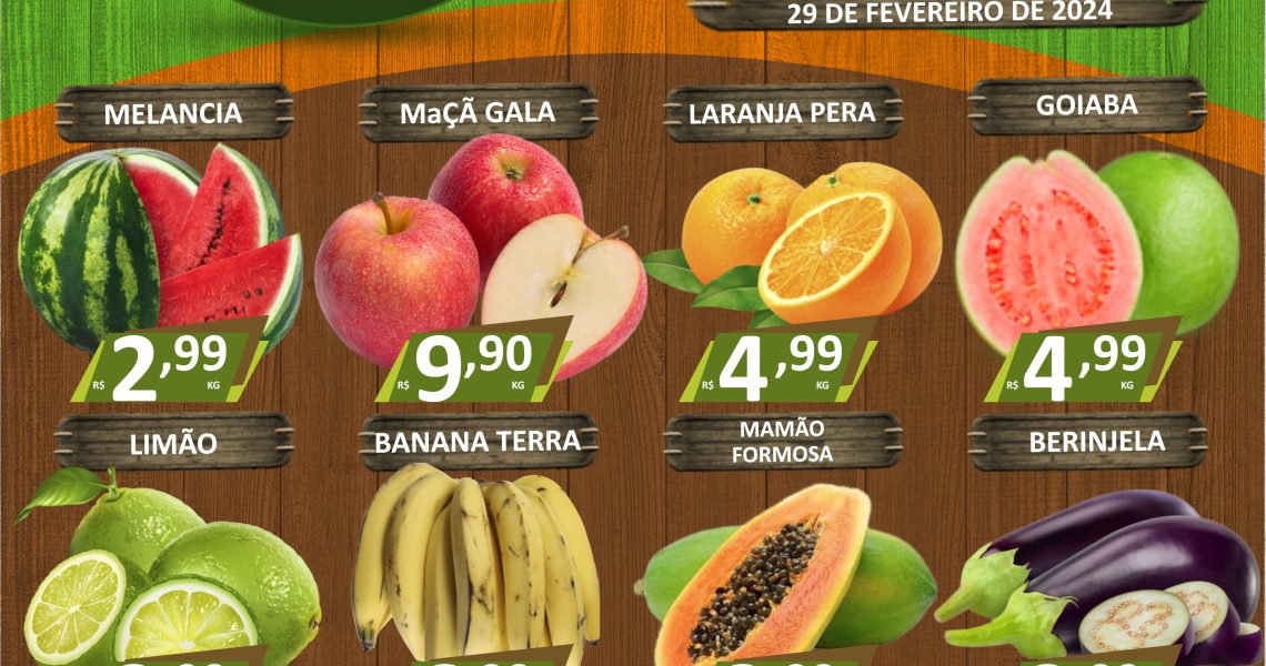 Hortifruti do Mercado Central nesta quarta e quinta feira