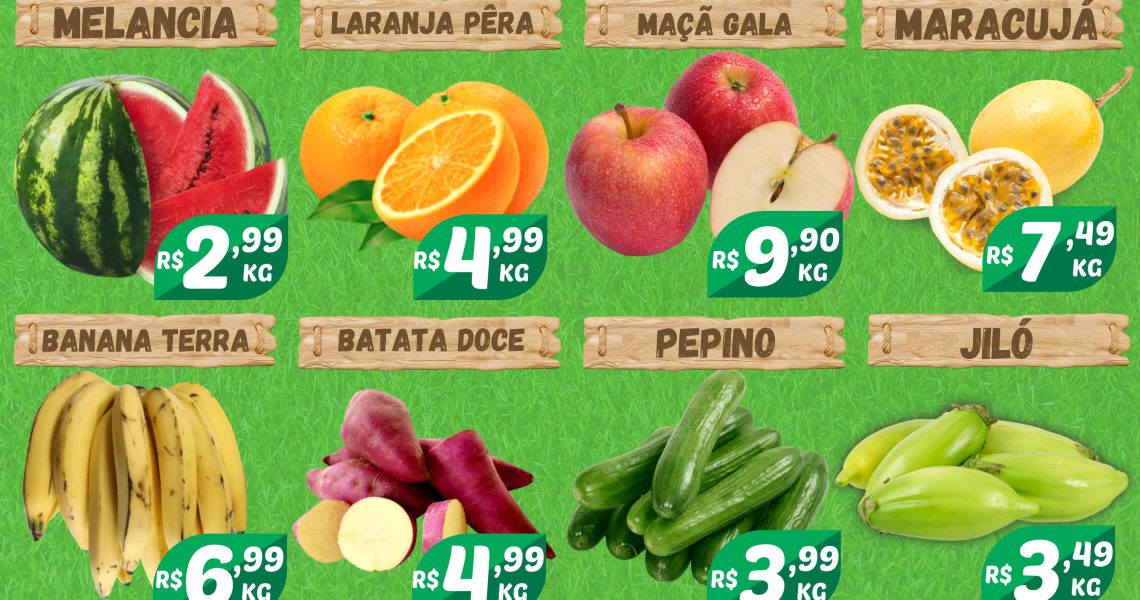 Hortifruti do Mercado Central nesta quarta e quinta feira
