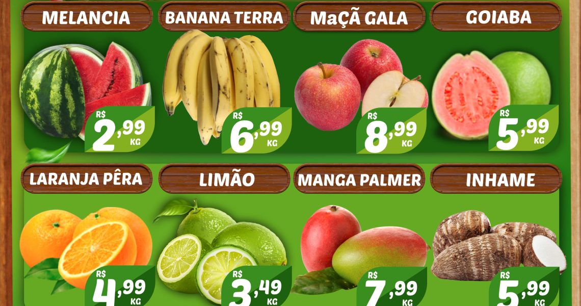 Hortifruti no Mercado Central de Miradouro nesta quarta e quinta feira