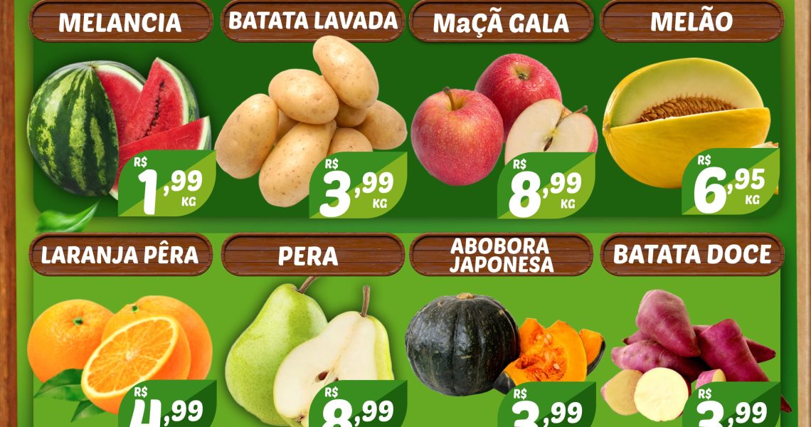 Hortifruti do Mercado Central nesta quarta e quinta feira