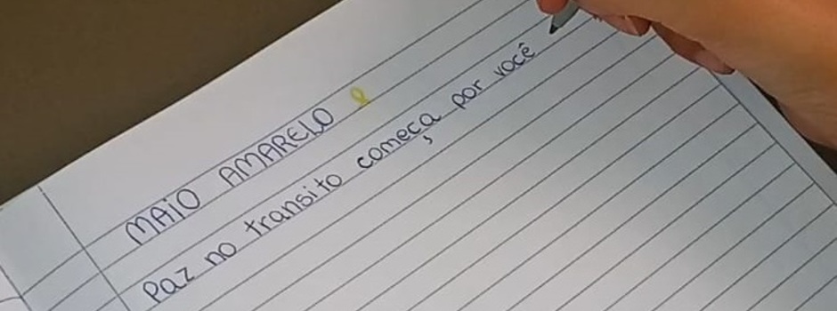 Seplag lança concurso de redação sobre o Maio Amarelo para estudantes do ensino fundamental