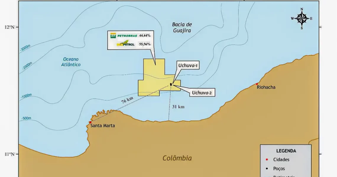 Petrobras confirma descoberta de gás em águas profundas na Colômbia