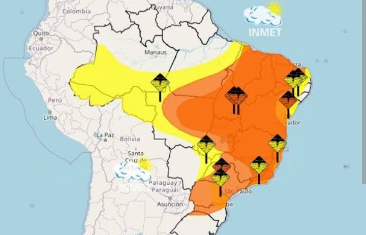 Previsão do tempo para Minas Gerais nesta sexta-feira, 15 de novembro