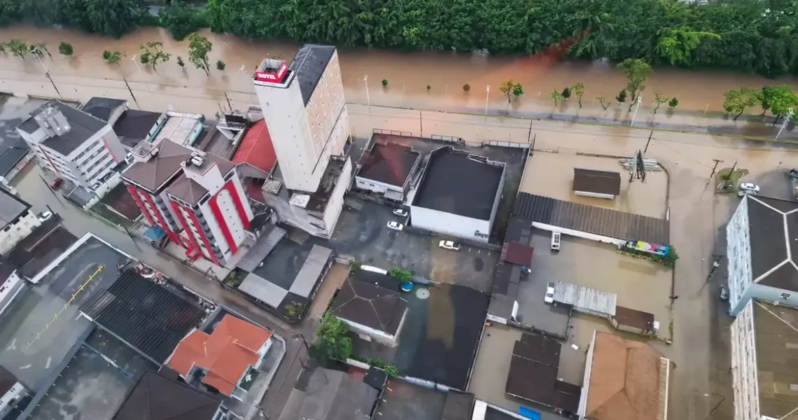 Norte catarinense é o mais impactado pela chuva, diz Defesa Civil