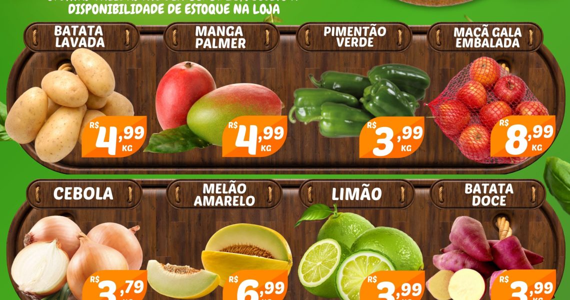 Hortifruti do Mercado Central nesta quinta feira