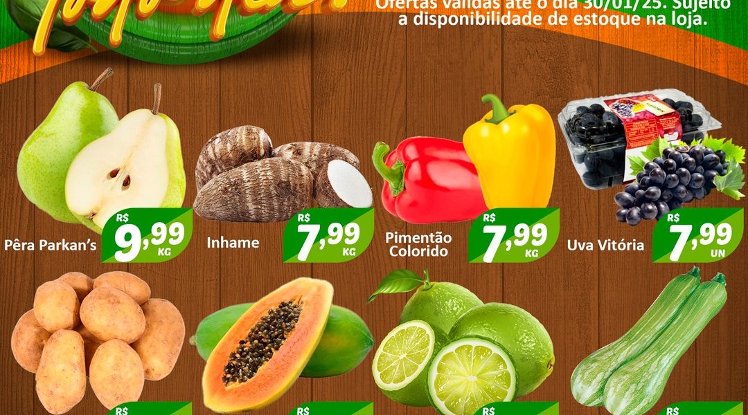 Hortifruti do Mercado Central nesta quarta e quinta feira