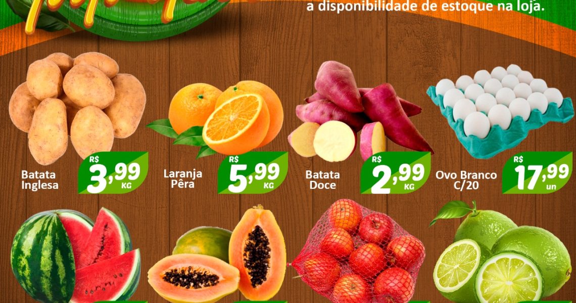 Hortifruti do Mercado Central nesta quarta e quinta feira