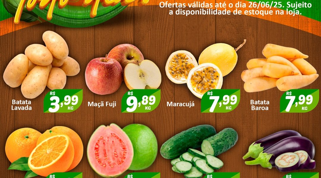 Hortifruti do Mercado Central nesta quarta e quinta feira