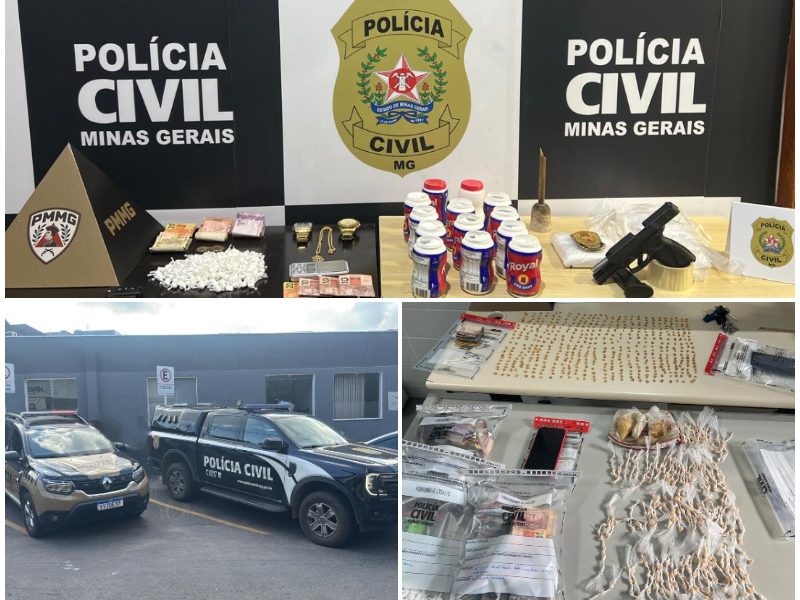 PCMG e PMMG realizam operação contra o tráfico de drogas em Muriaé