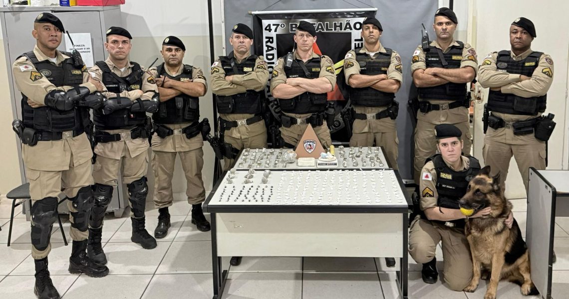 Polícia Militar apreende grande quantidade de drogas na rua José de Abreu no Safira em Muriaé Mg