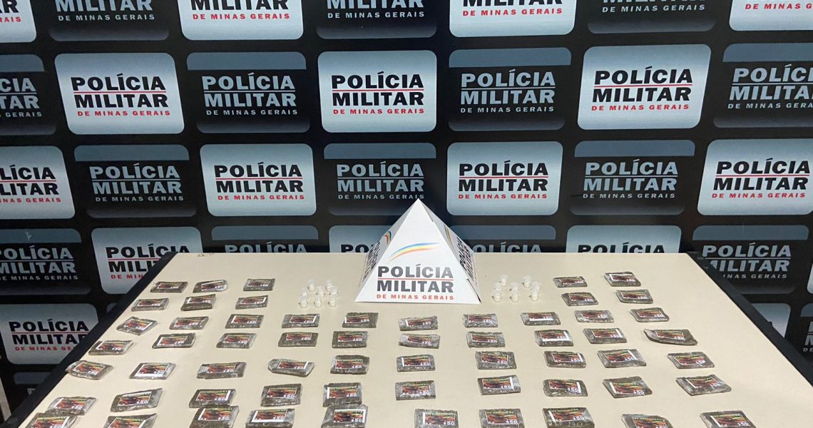 PMMG  prende indivíduo com drogas em Carangola Mg