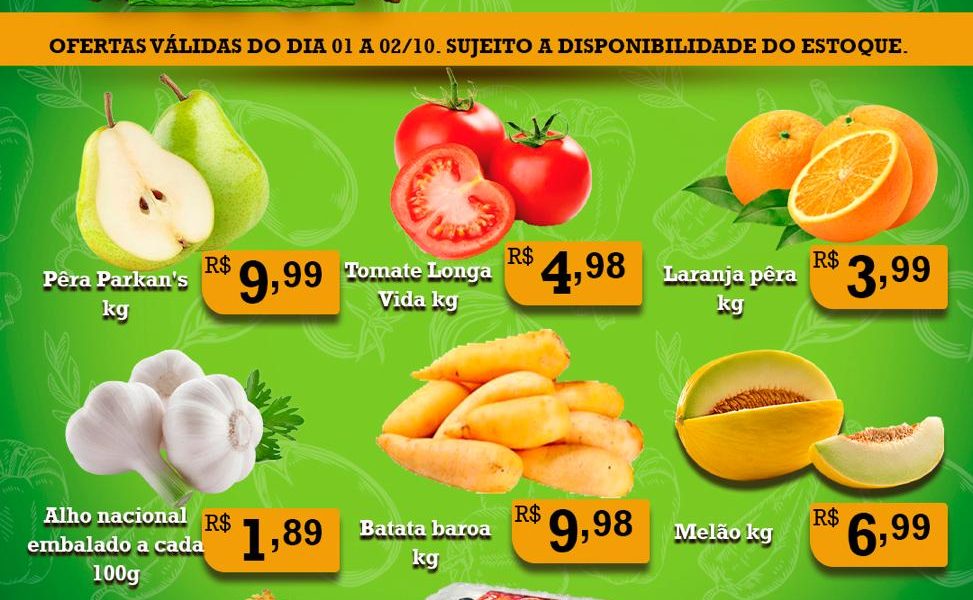 Hortifruti do Mercado Central nesta quarta e quinta feira