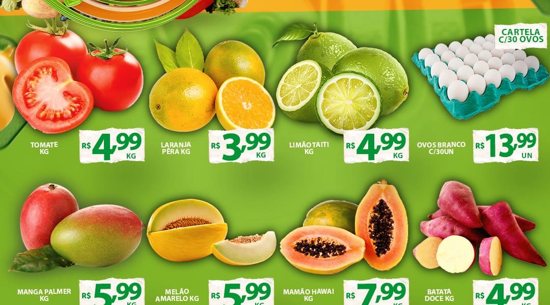 Hortifruti do Mercado Central nesta quarta e quinta feira