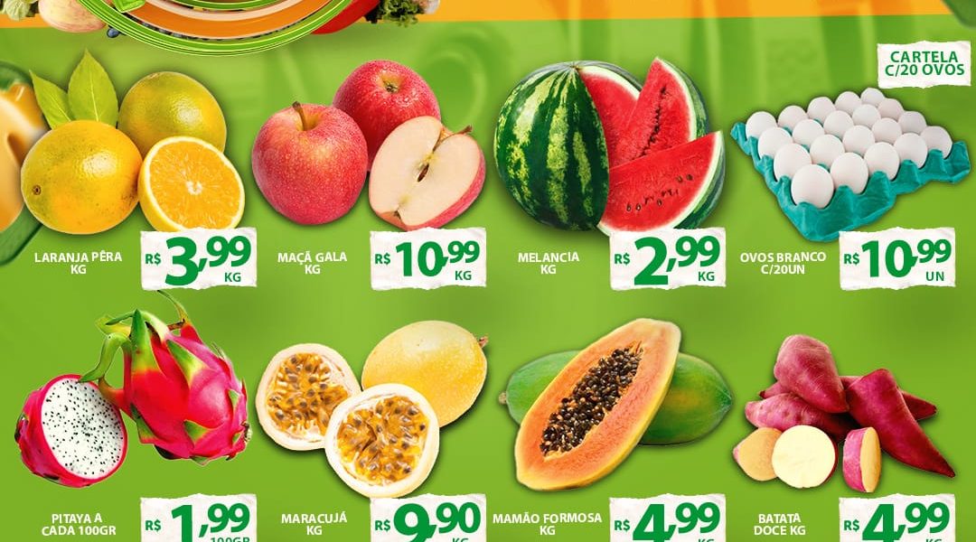 Hortifruti do Mercado Central nesta quarta e quinta feira