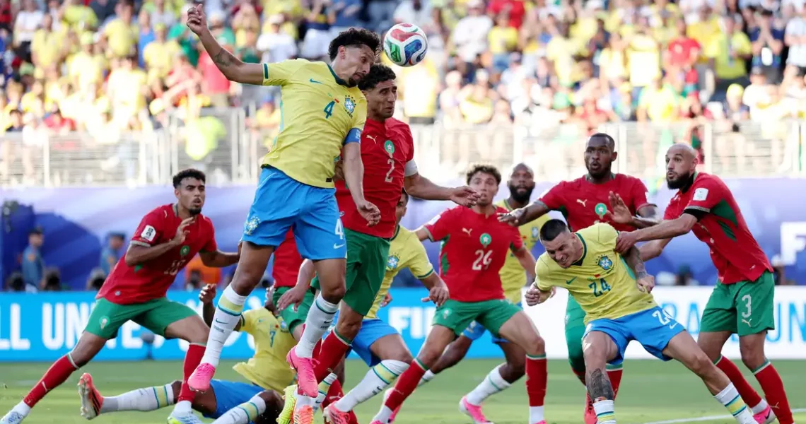 Brasil sofre com Marrocos e estreia na Copa do Mundo com empate